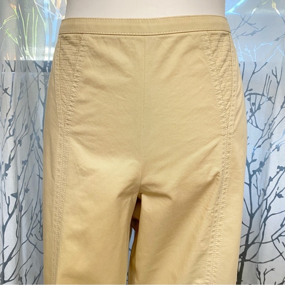 ESCADA beige tan cotton blazer jacket dress pants tank top suit matching set - Picture 10 of 16